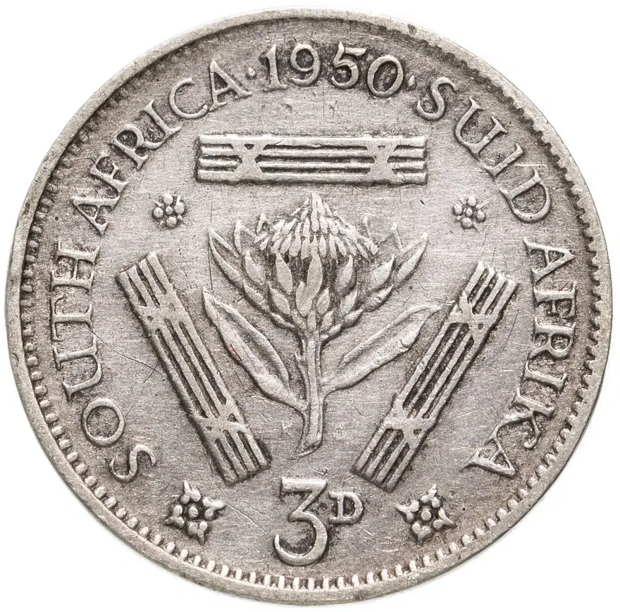 ЮАР 3 пенса (pence) 1950