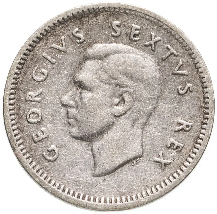ЮАР 3 пенса (pence) 1950, реверс