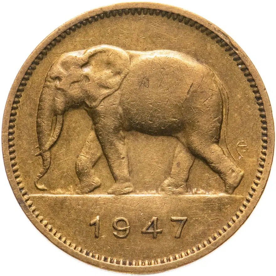 Бельгийское Конго 2 франка (francs) 1947