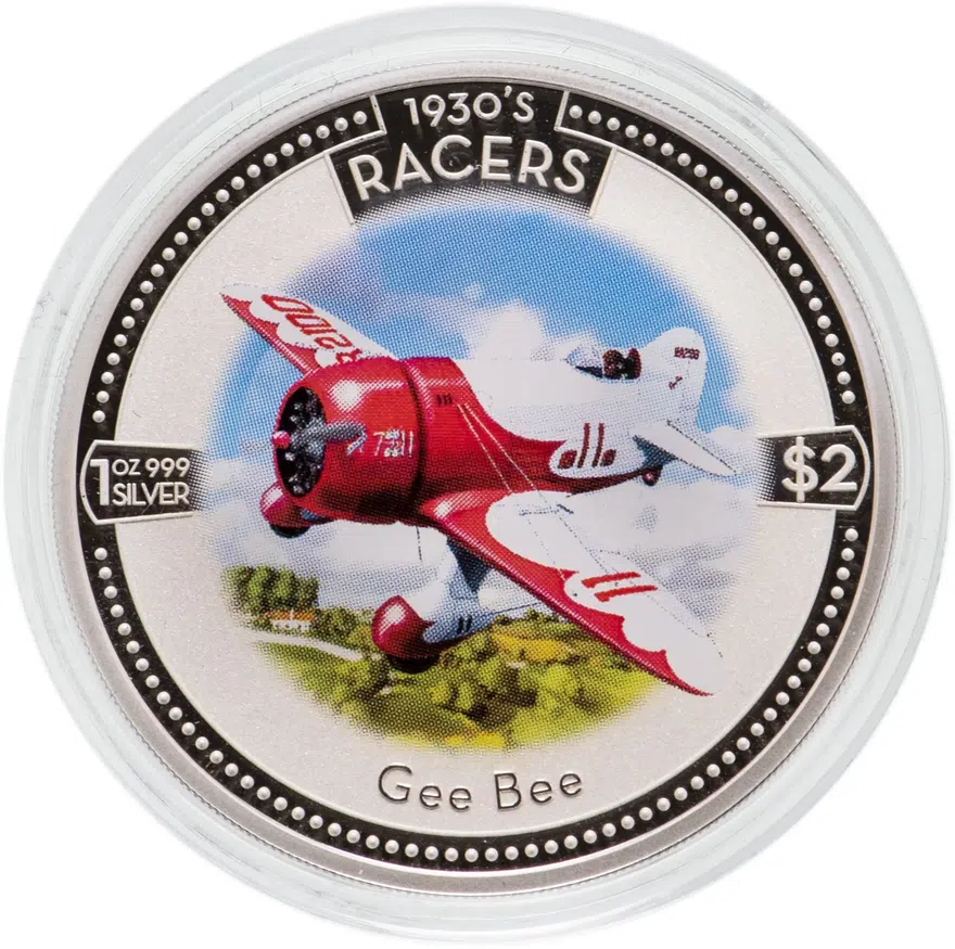 Острова Кука 2 доллара (dollars) 2006 "Воздушные гонки 1930-х - Gee Bee Model R Super Sportster"