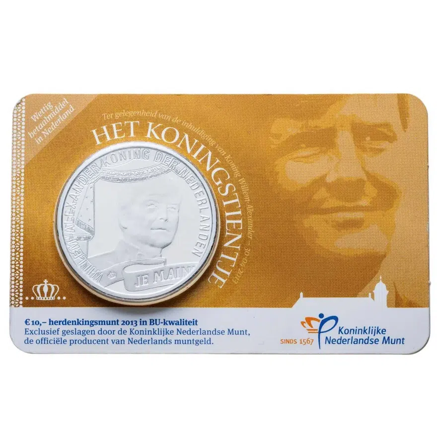 Нидерланды 10 евро (euro) 2013  Коронация Короля Виллема-Александра, в буклете, аверс
