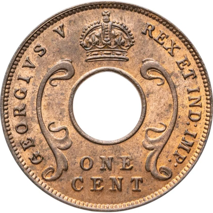 Британская Восточная Африка 1 цент (cent) 1935, реверс