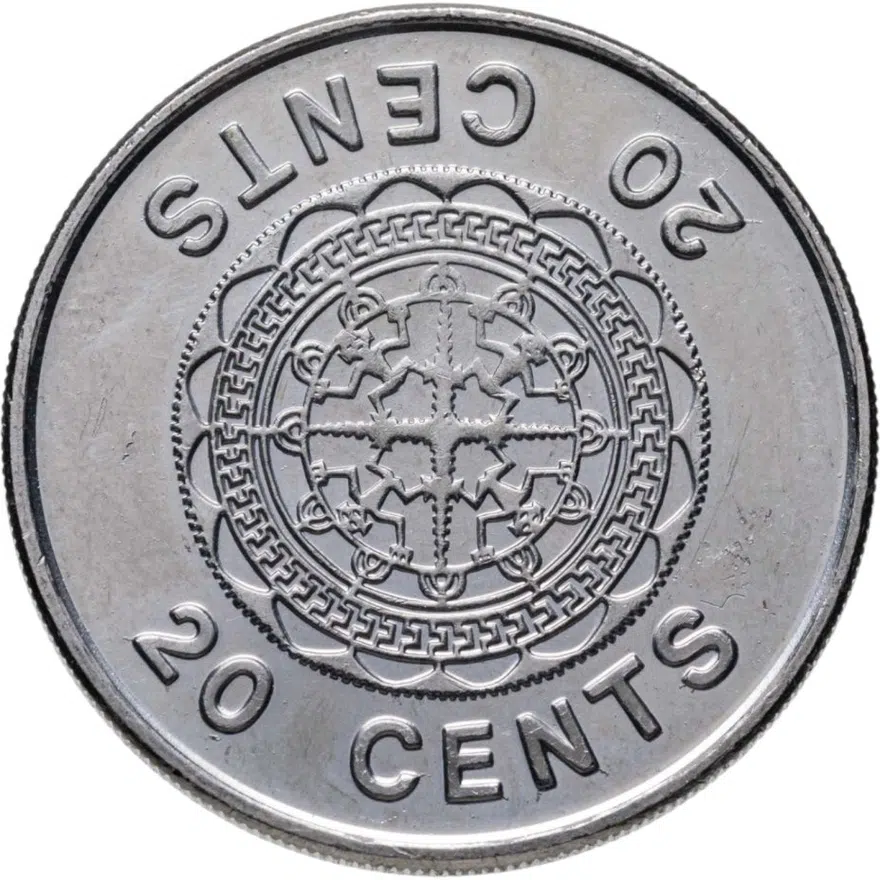 Соломоновы острова 20 центов (cents) 2000, реверс