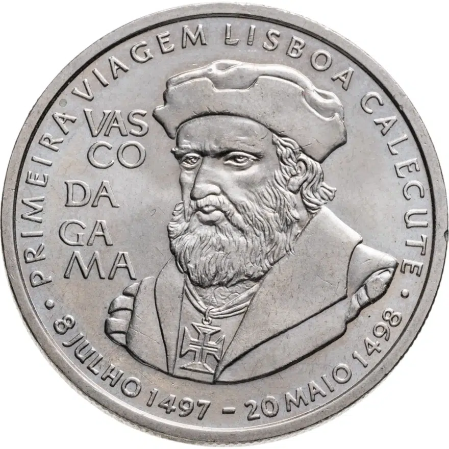 Португалия 200 эскудо (escudos) 1998  Путешествие Васко да Гамы в Индию 1498 года - Васко да Гама, аверс