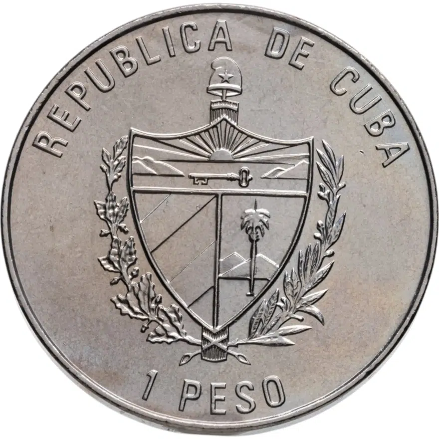 Куба 1 песо (peso) 1996 "40 лет провинции Гранма", реверс