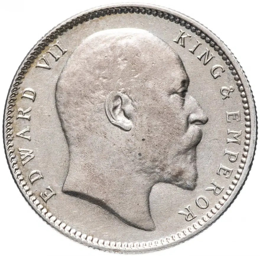 Индия (Британская) 1 рупия (rupee) 1906, реверс