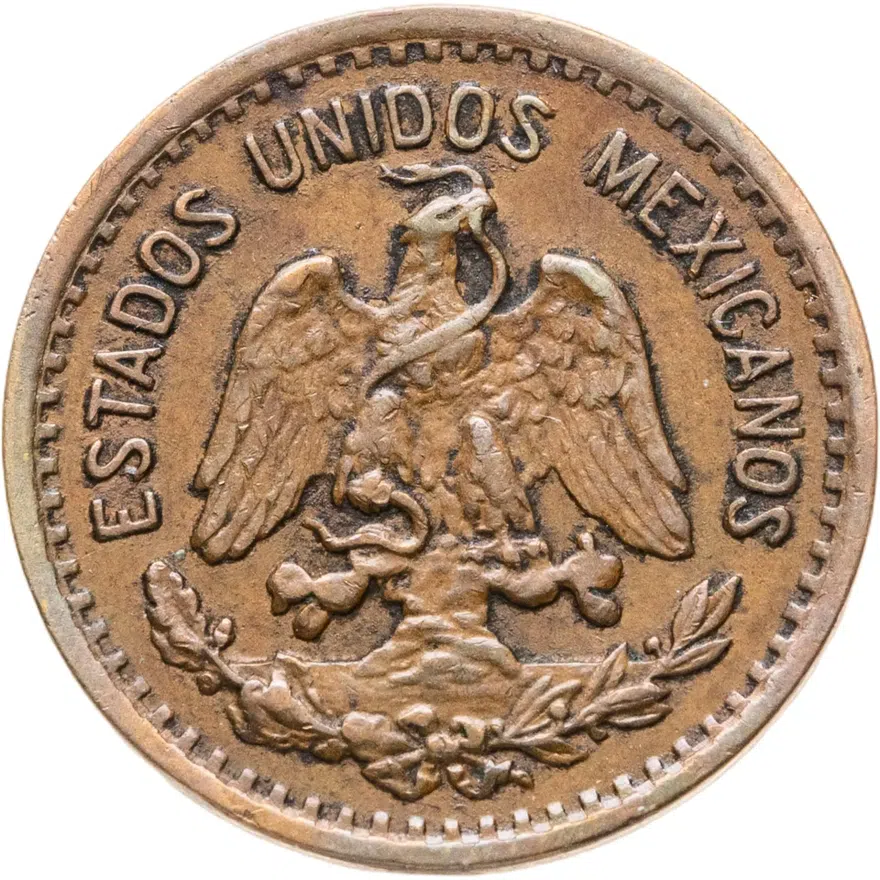 Мексика 1 сентаво (centavo) 1948, реверс