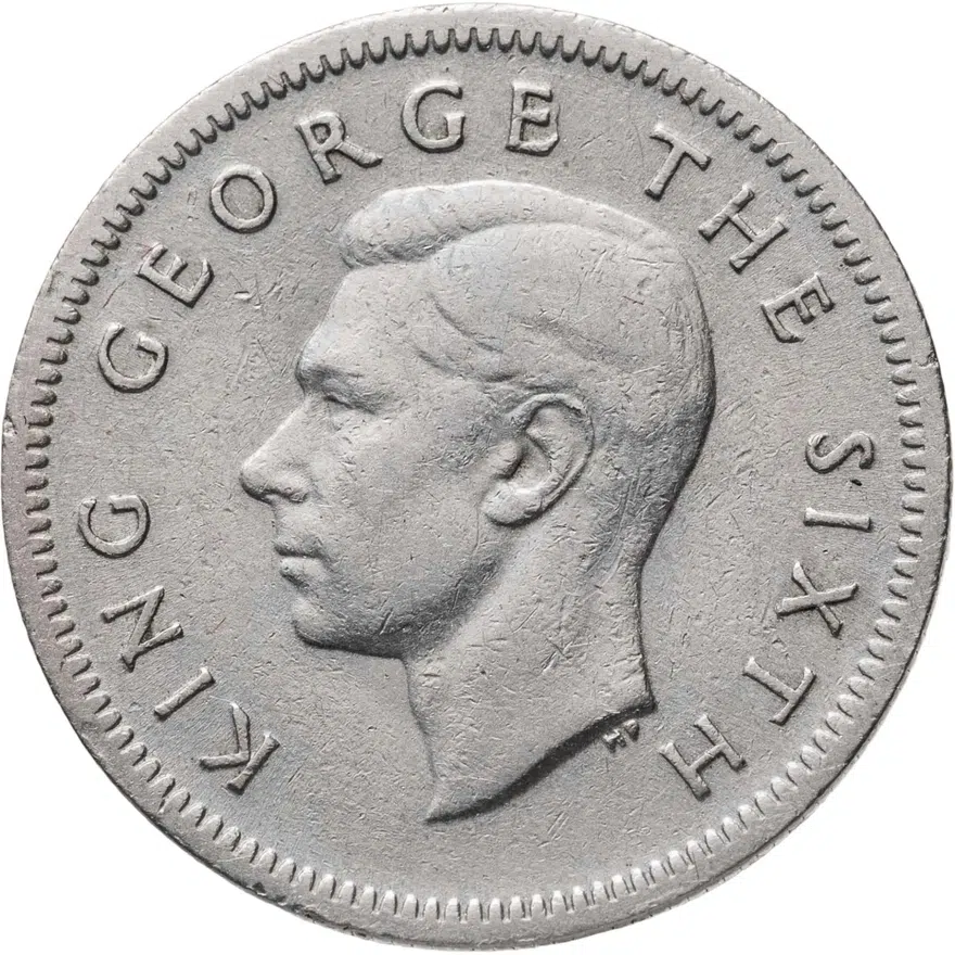 Новая Зеландия 6 пенсов (pence) 1950, реверс