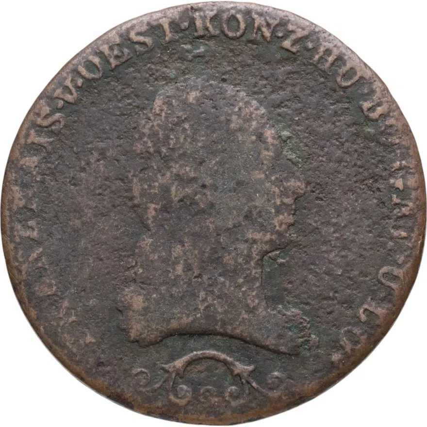 Австрия 3 крейцера (kreutzer) 1812 G  знак монетного двора "G" - Бая-Маре, реверс