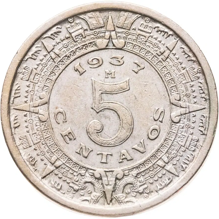 Мексика 5 сентаво (centavos) 1937