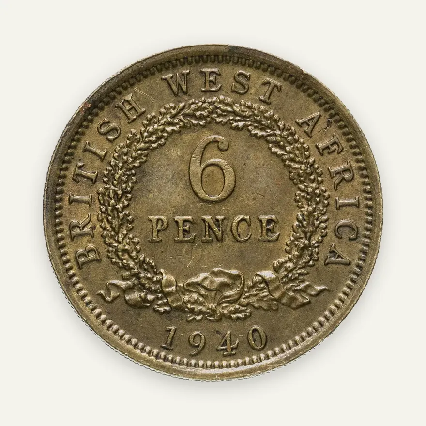 Британская Западная Африка 6 пенсов (pence) 1940