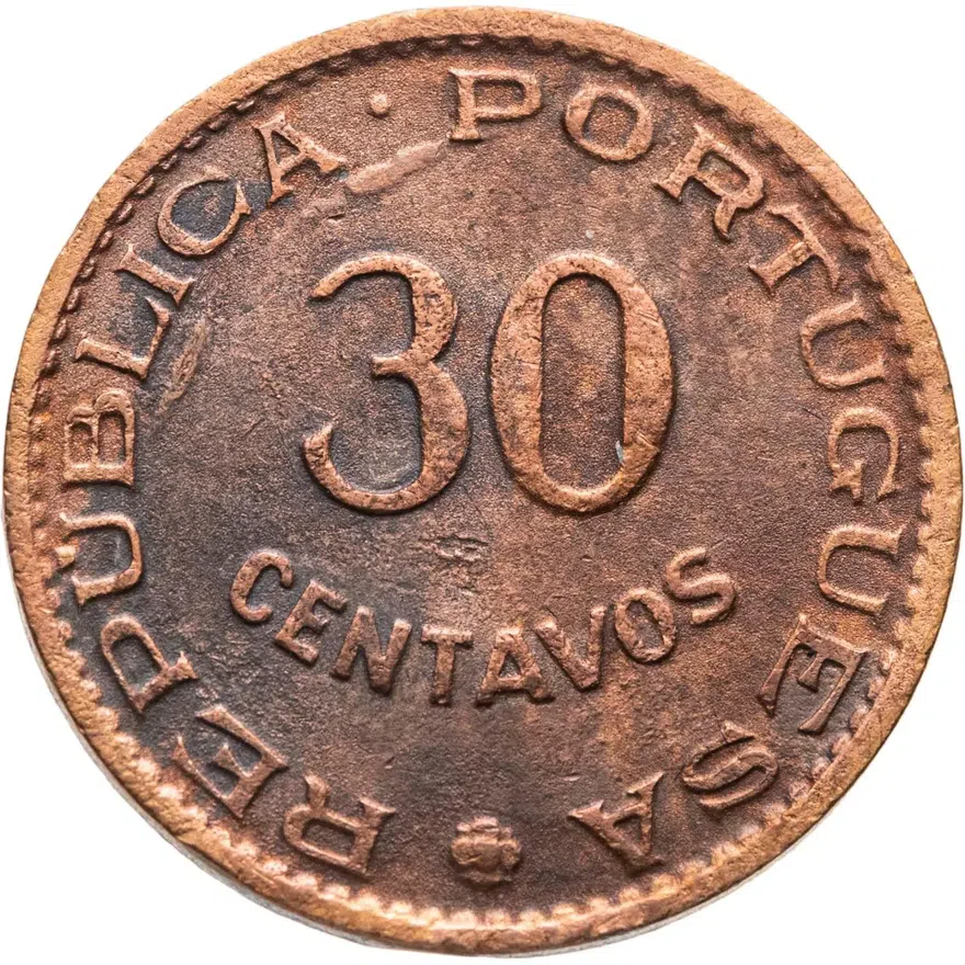 Португальский Тимор 30 сентаво (centavos) 1958