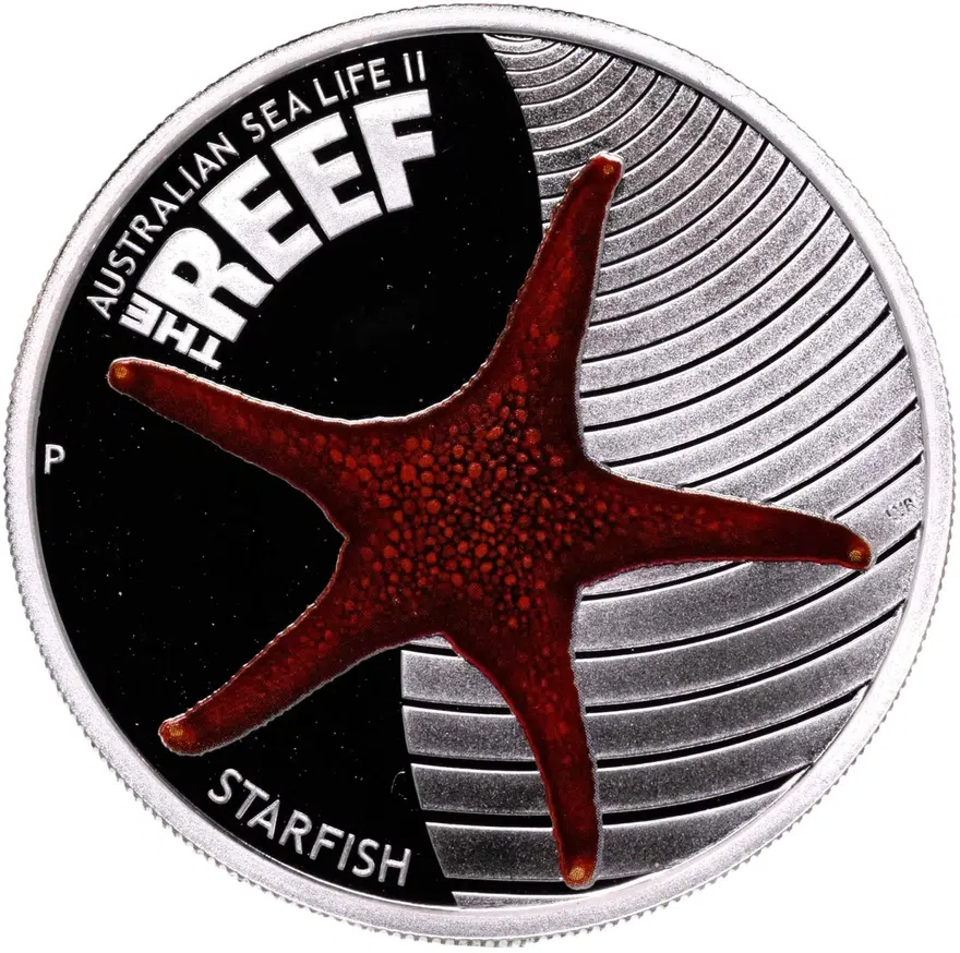 Австралия 50 центов (cents) 2011  Морская жизнь Австралии - Морская звезда, аверс