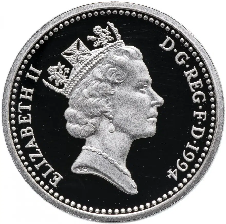 Великобритания 1 фунт (pound) 1994, реверс