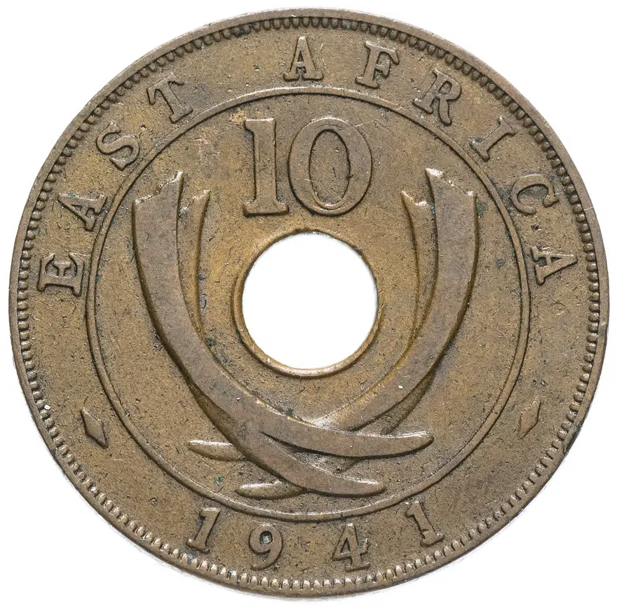 Британская Восточная Африка 10 центов (cents) 1941