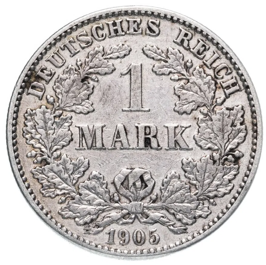 Германия (Германская Империя) 1 марка 1905 "G"