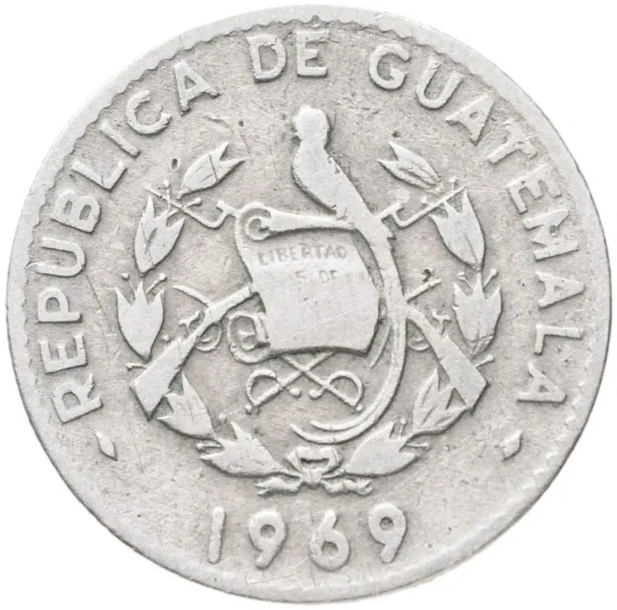 Гватемала 5 сентаво (centavos) 1969