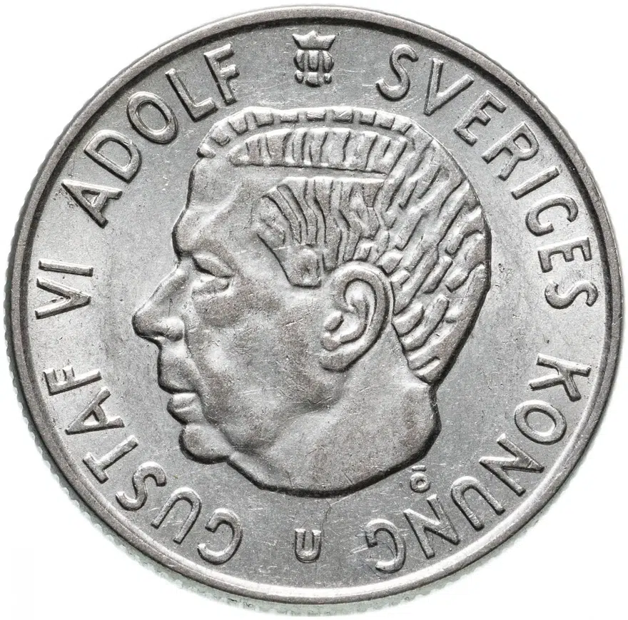 Швеция 2 кроны 1963, реверс