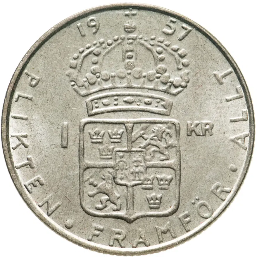 Швеция 1 крона (krona) 1957