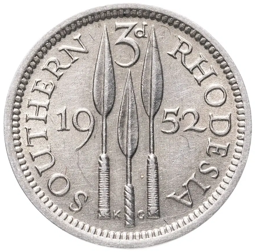 Южная Родезия 3 пенса (pence) 1952