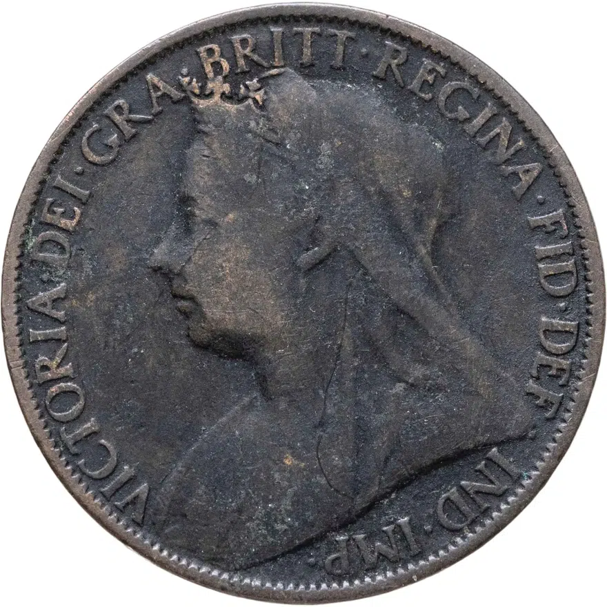 Великобритания 1 пенни (penny) 1897, аверс