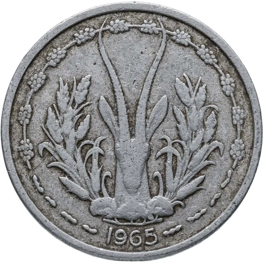 Западная Африка (BCEAO) 1 франк (franc) 1965