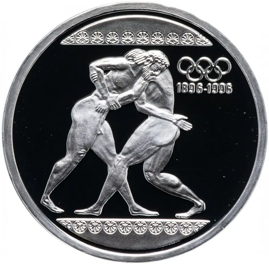 Греция 1000 драхм 1996 "100 лет Олимпийским играм - Борьба"