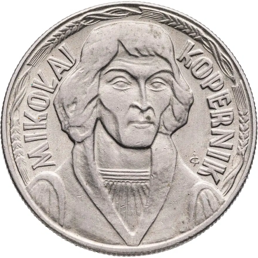Польша 10 злотых (zlotych) 1969  Николай Коперник регулярный чекан