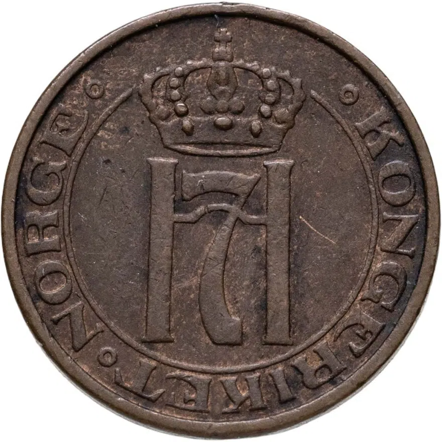 Норвегия 1 эре (ore) 1933