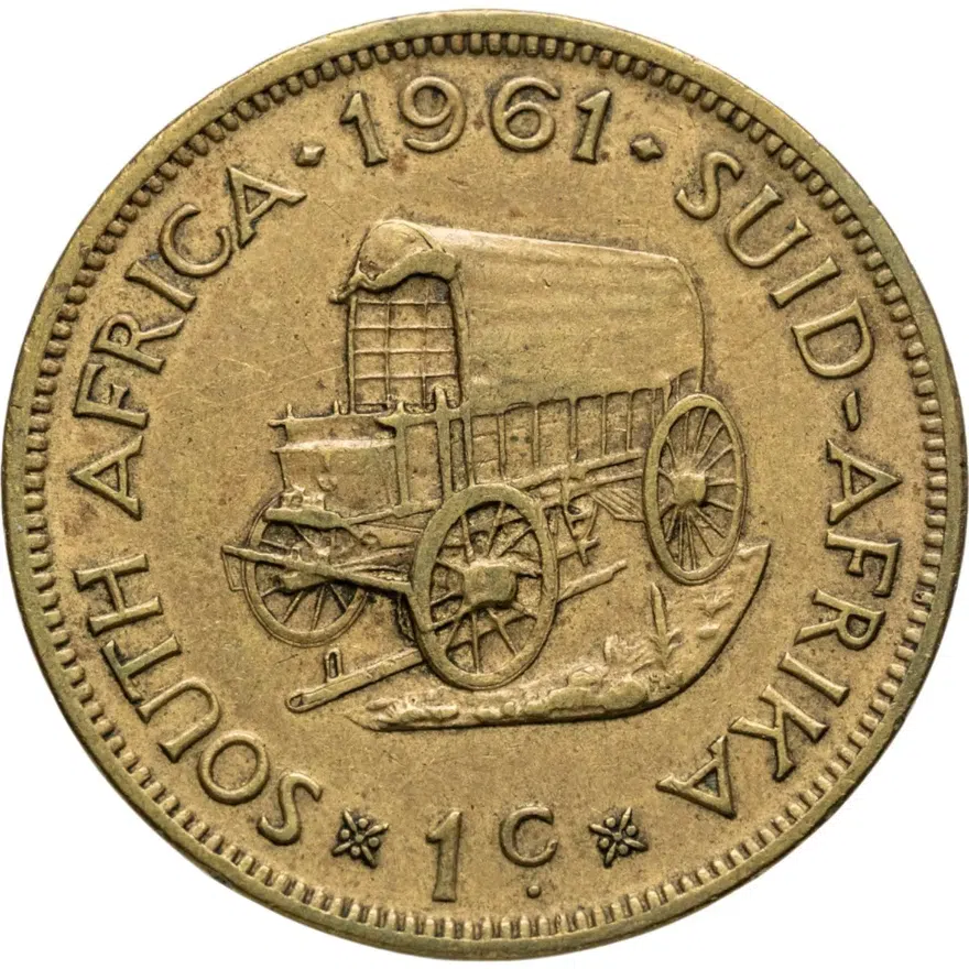 ЮАР 1 цент (cent) 1961, реверс