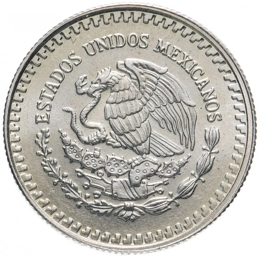 Мексика либертад 1/10 унции (1/10 onza, libertad) 1992 "Свобода", аверс