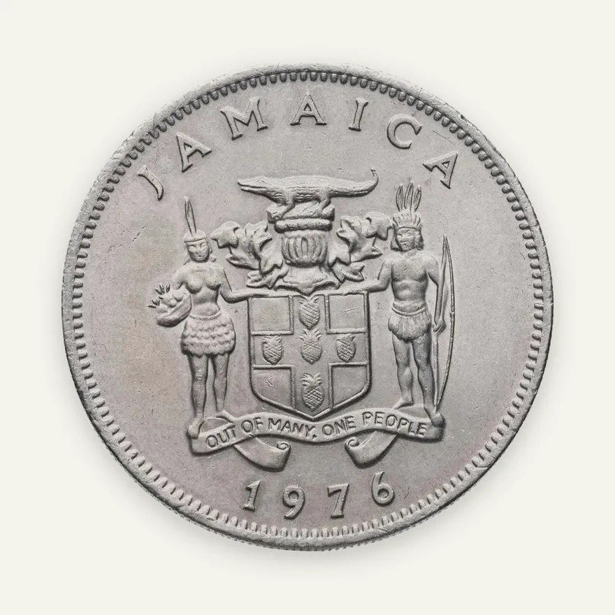 Ямайка 20 центов (cents) 1976  ФАО - FORESTRY FOR DEVELOPMENT, реверс