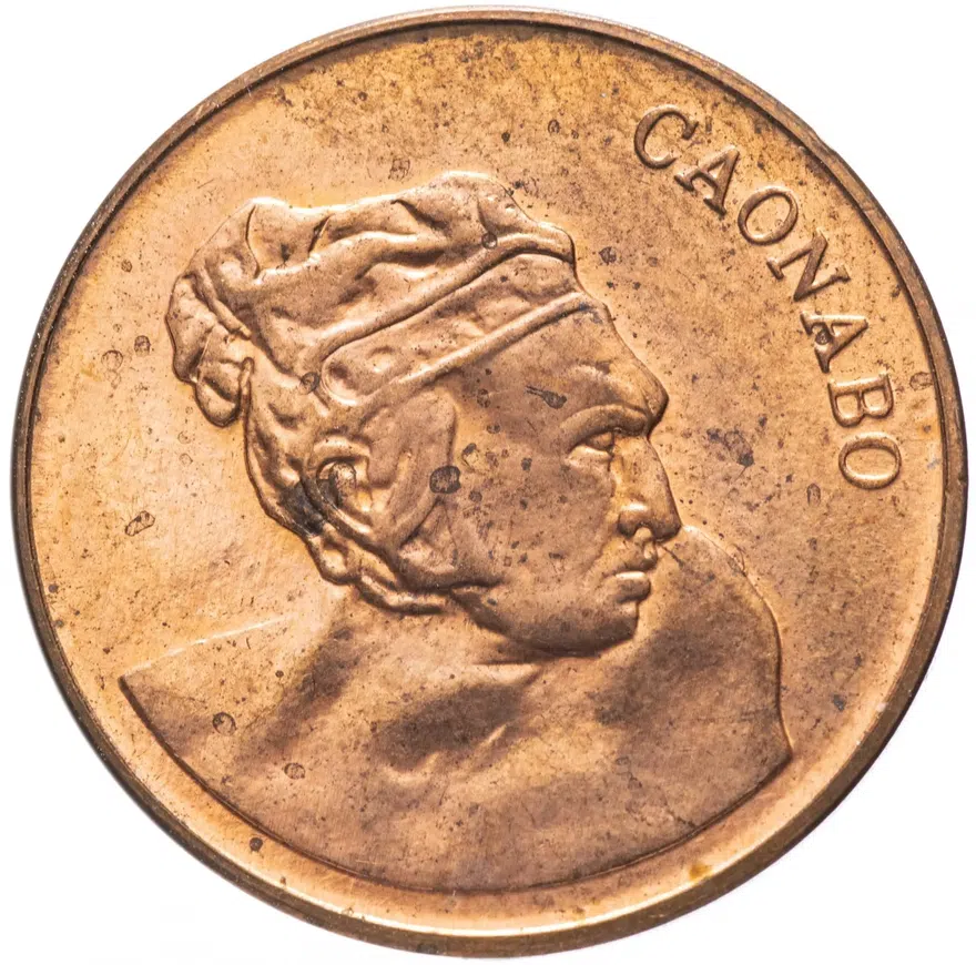 Доминиканская республика 1 сентаво (centavo) 1987, аверс