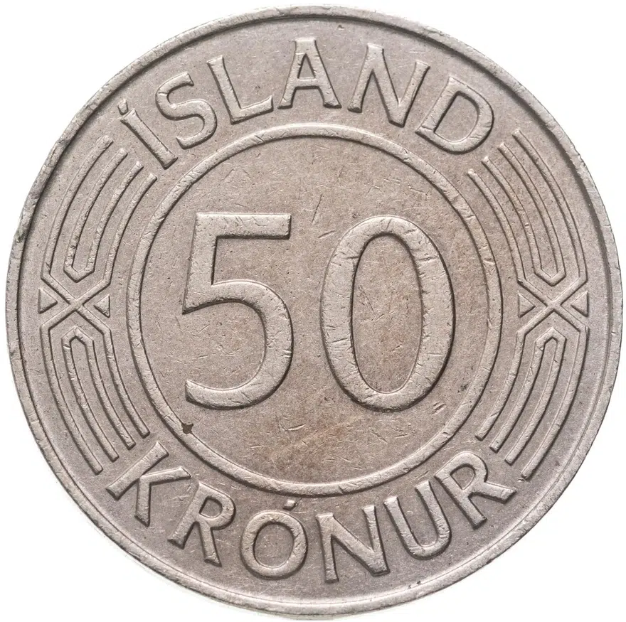 Исландия 50 крон (kronur) 1970