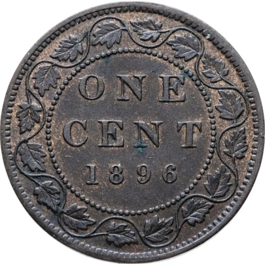 Канада 1 цент (cent) 1896, реверс