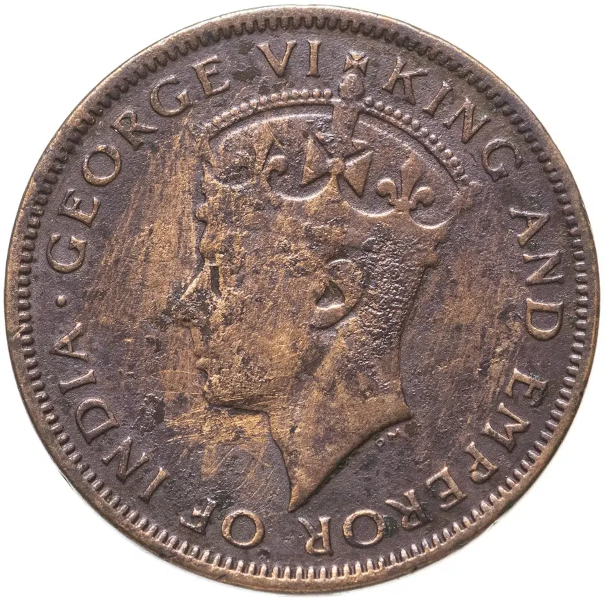 Британский Гондурас 1 цент (cent) 1945, реверс