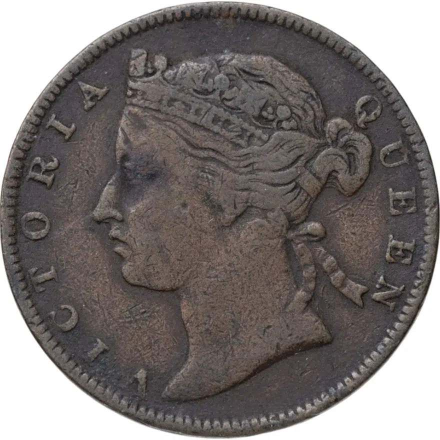 Стрейтс Сетлментс 1/2 цента (cent) 1883, реверс