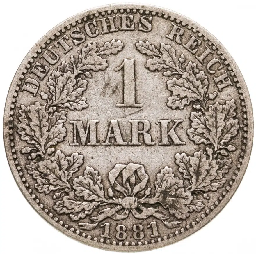 Германия (Германская империя) 1 марка 1881 А