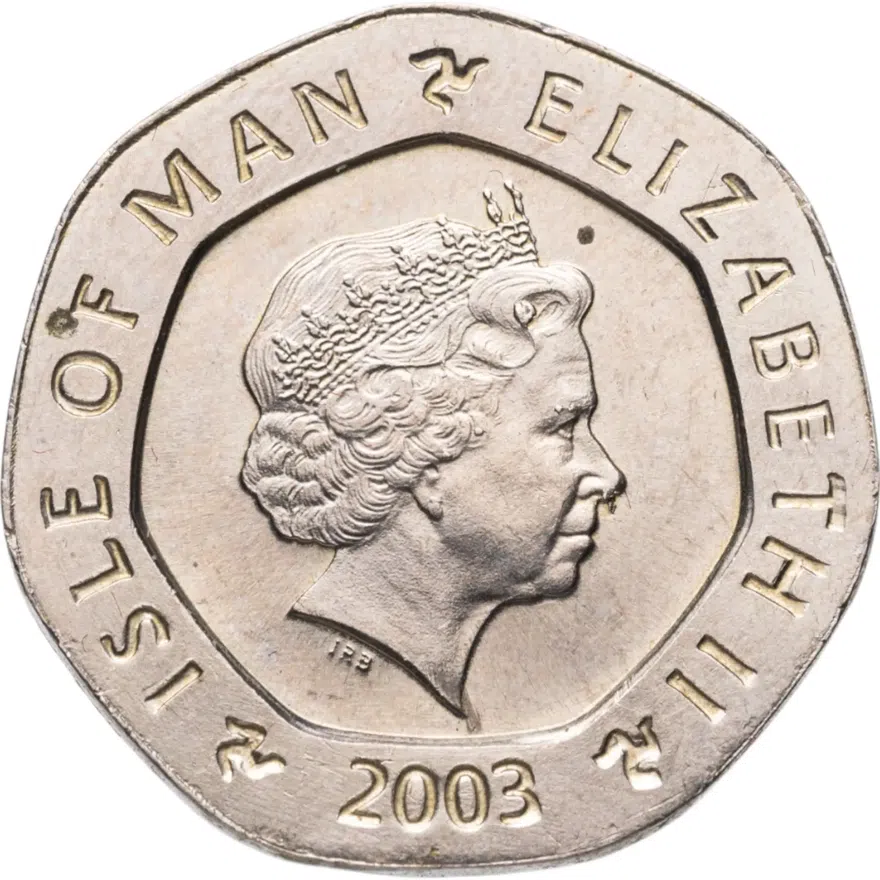 Остров Мэн 20 пенсов (pence) 2003, реверс