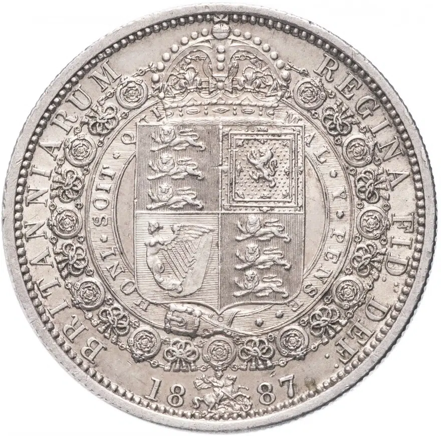 Великобритания 1/2 кроны 1887