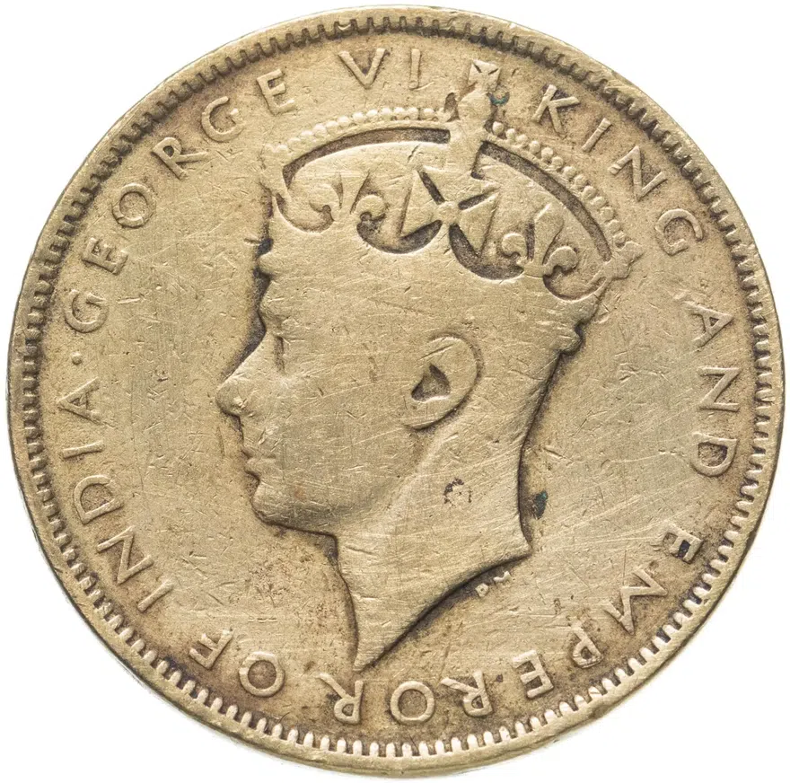 Ямайка 1 пенни (penny) 1942, реверс