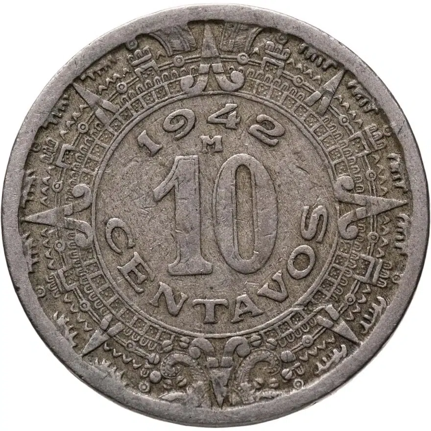 Мексика 10 сентаво (centavos) 1942