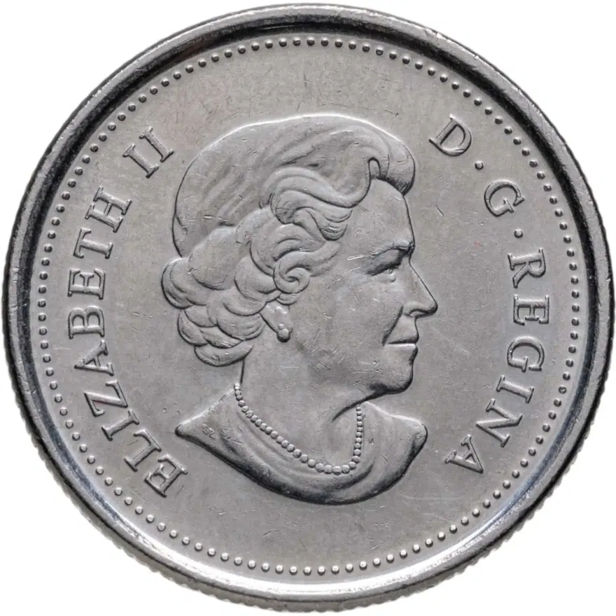 Канада 25 центов (cents) 2004 Столетие Канадской арктической экспедиции, аверс