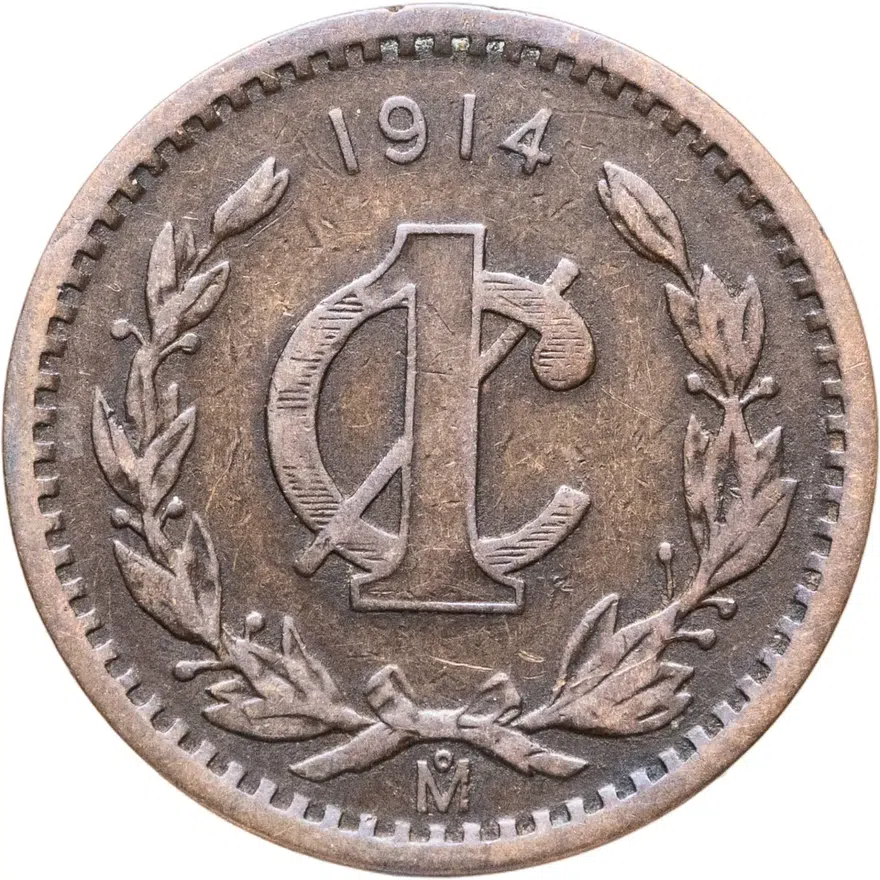 Мексика 1 сентаво (centavo) 1914