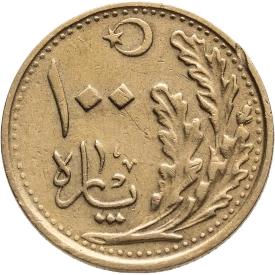 Турция 100 пар (2,5 куруша) 1926, аверс