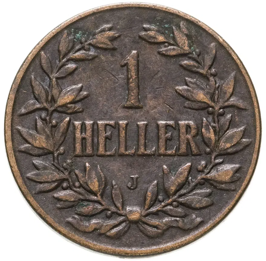 Германская Восточная Африка 1 геллер 1905 "J"