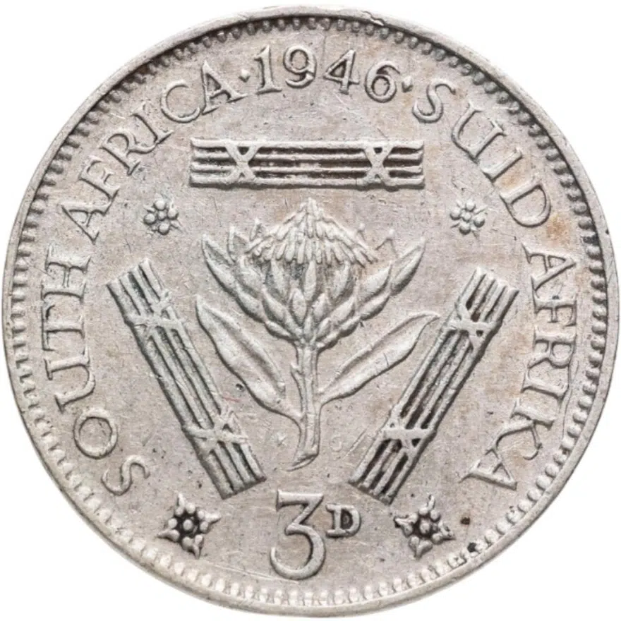 ЮАР 3 пенса (pence) 1946