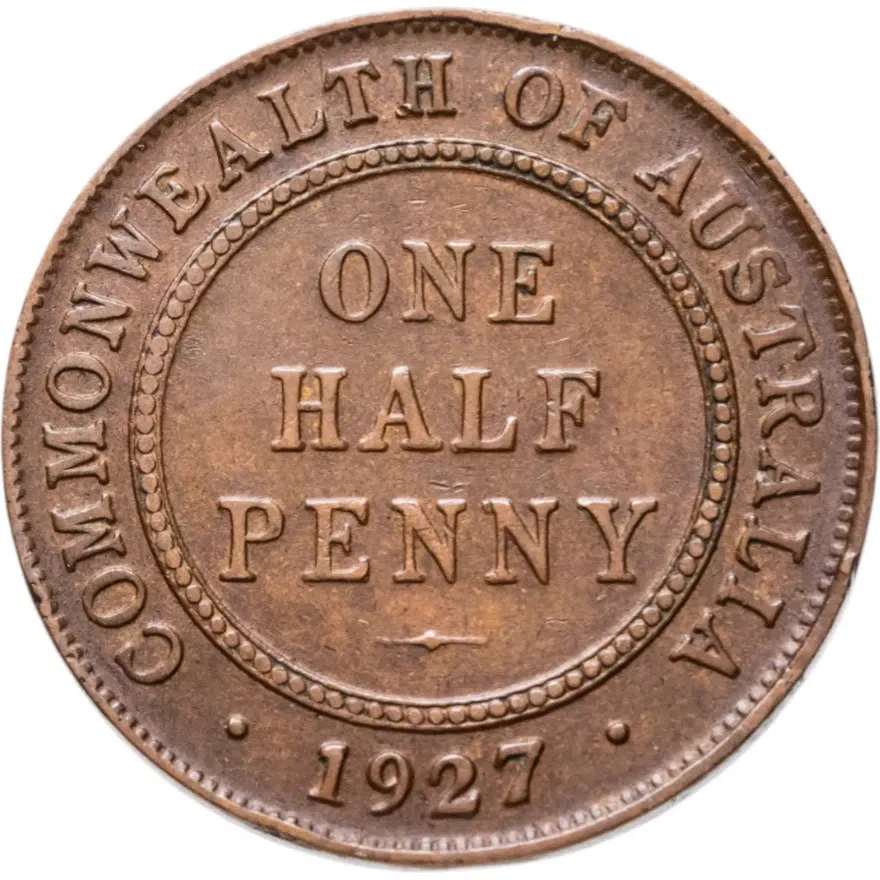 Австралия 1/2 пенни (penny) 1927