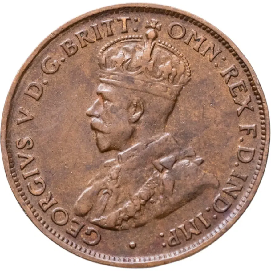 Австралия 1/2 пенни (penny) 1927, реверс