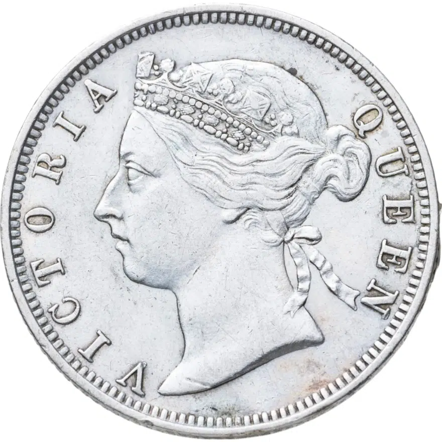 Стрейтс Сетлментс 20 центов (cents) 1891, реверс